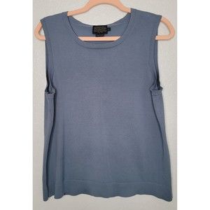 Vintage Pendleton Silk Blend‎ Sweater V Neck Womens Size XL Powder Blue Vest